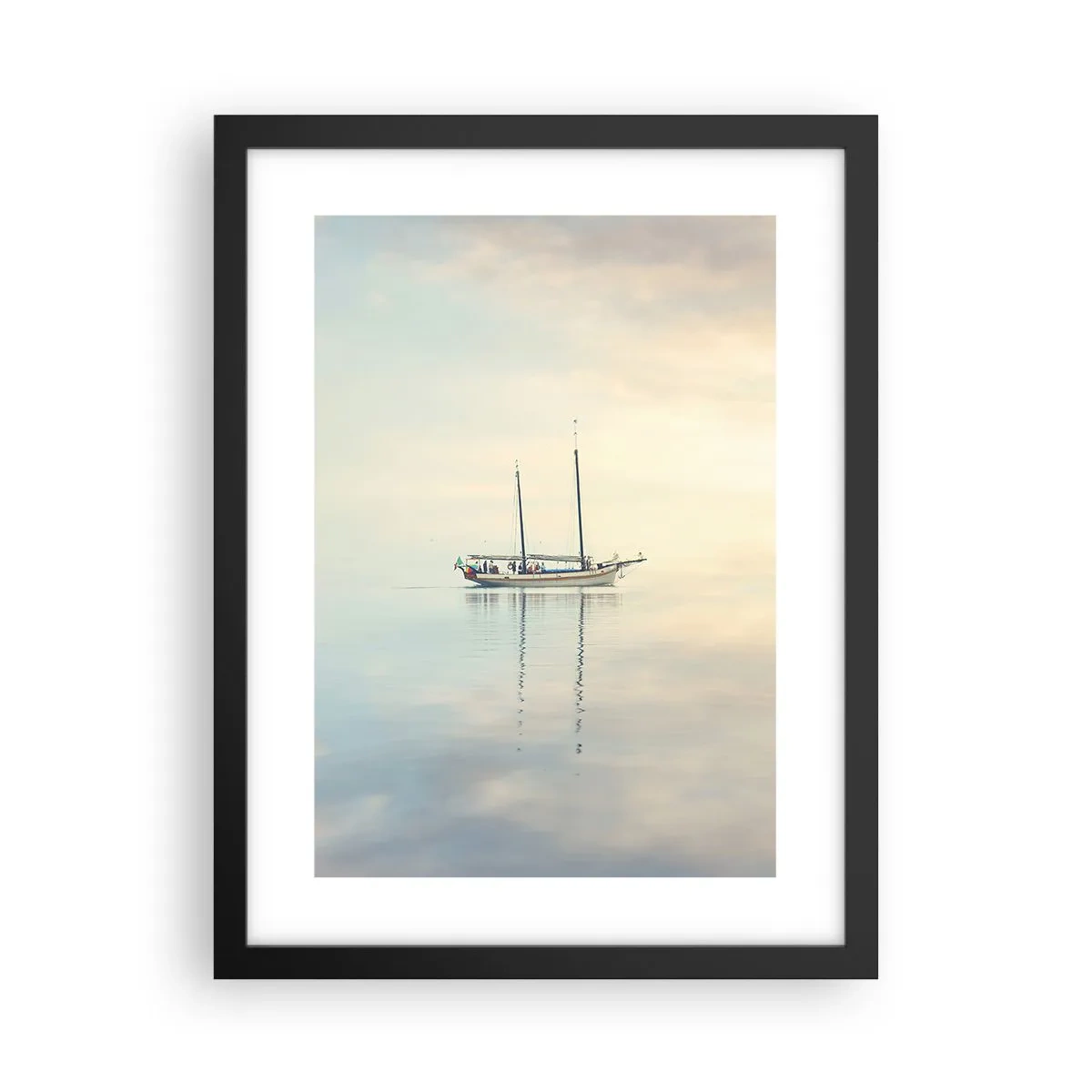 Affisch i svart ram - I ett hav av tystnad - 30x40 cm