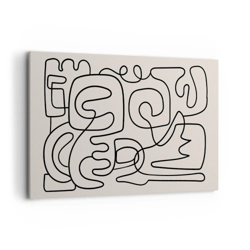 Canvastavla - Bild på duk - Följ spåret - 120x80 cm