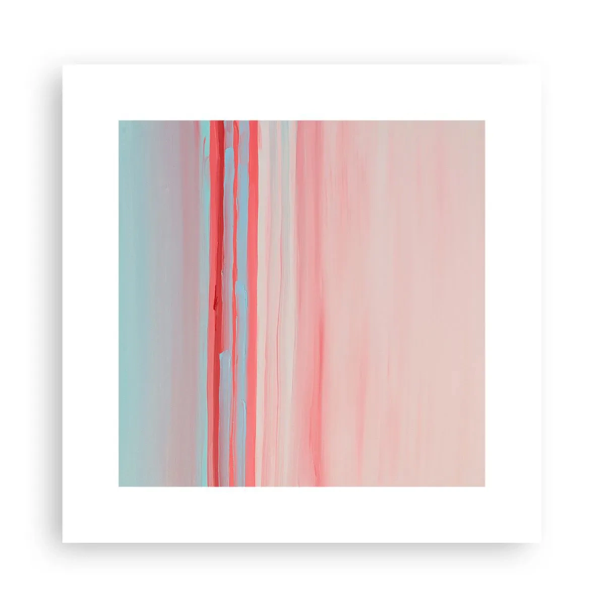 Affisch - Abstraktion i gryningen - 30x30 cm