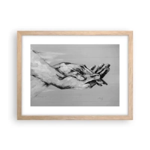 Affisch i ram av ljusek - Början... - 40x30 cm