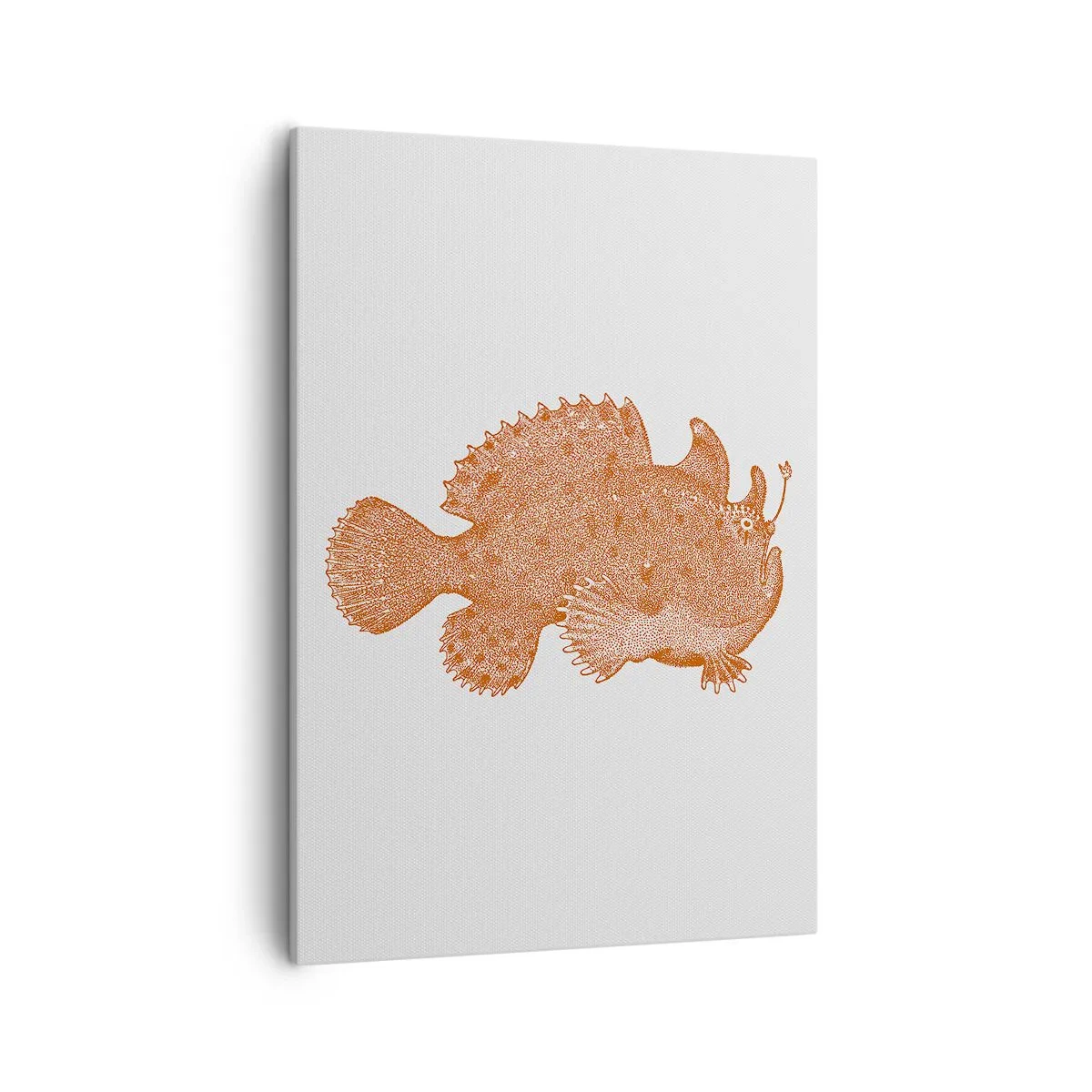 Canvastavla - Bild på duk - Och ändå en fisk - 50x70 cm