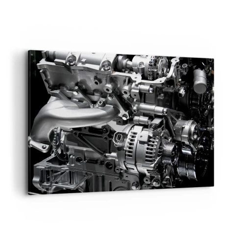 Canvastavla - Bild på duk - Stål, vacker, stark - 100x70 cm