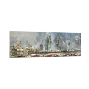 Glastavla - Bild på glas - London i hela sin prakt - 160x50 cm