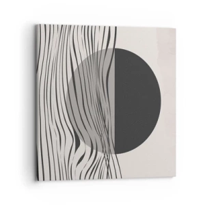 Canvastavla - Bild på duk - Halvdan komposition - 70x70 cm