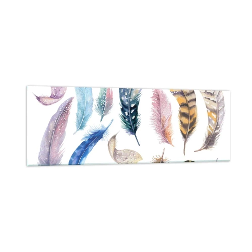 Glastavla - Bild på glas - Lätta, färgglada och färgrika - 90x30 cm