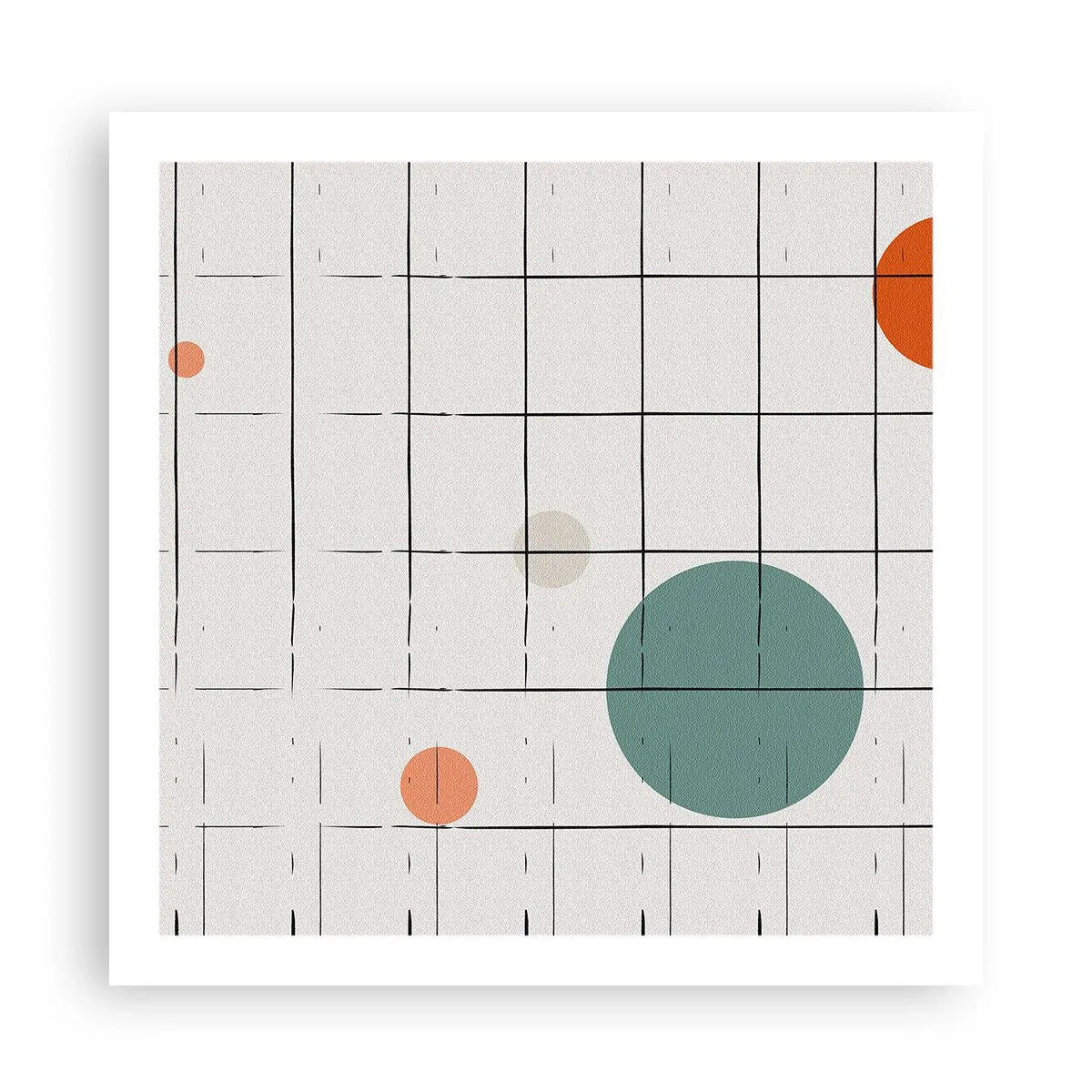 Affisch - Fångade. Vi eller de? - 60x60 cm