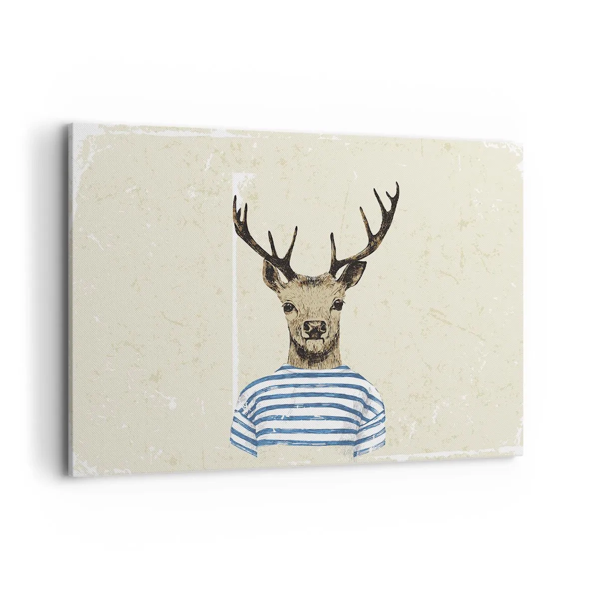 Canvastavla - Bild på duk - Ty jag gillar randiga tröjor! - 120x80 cm