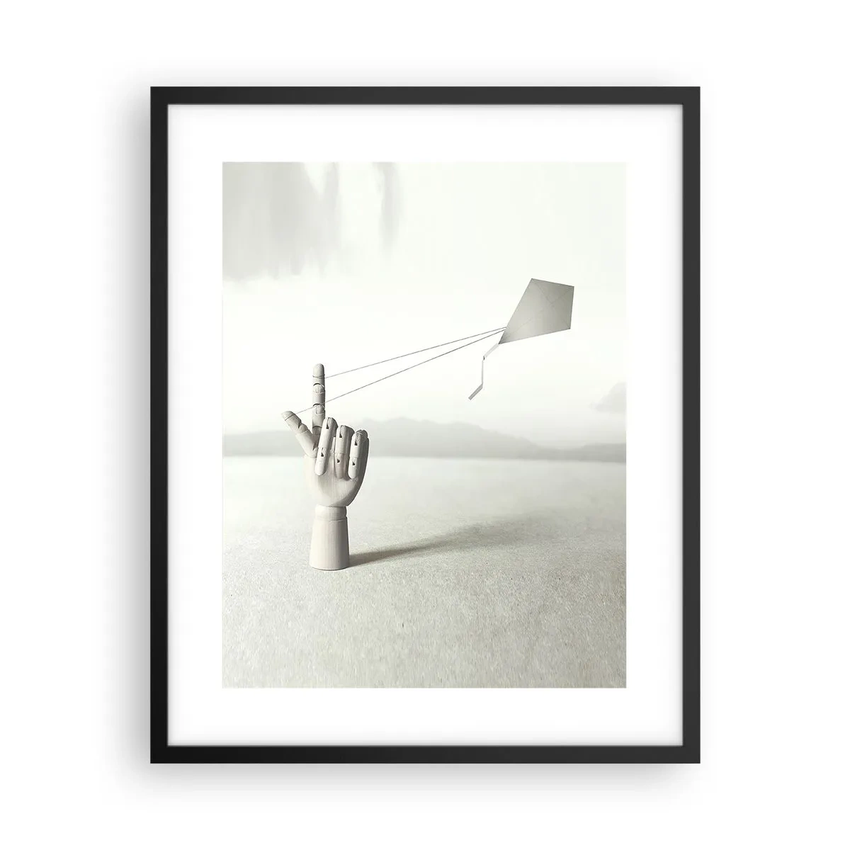 Affisch i svart ram - Test av styrka - 40x50 cm