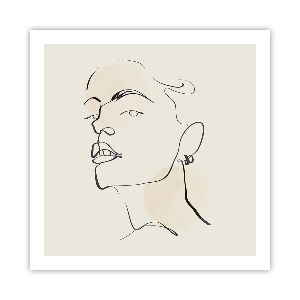 Affisch - Stolt blick - 60x60 cm