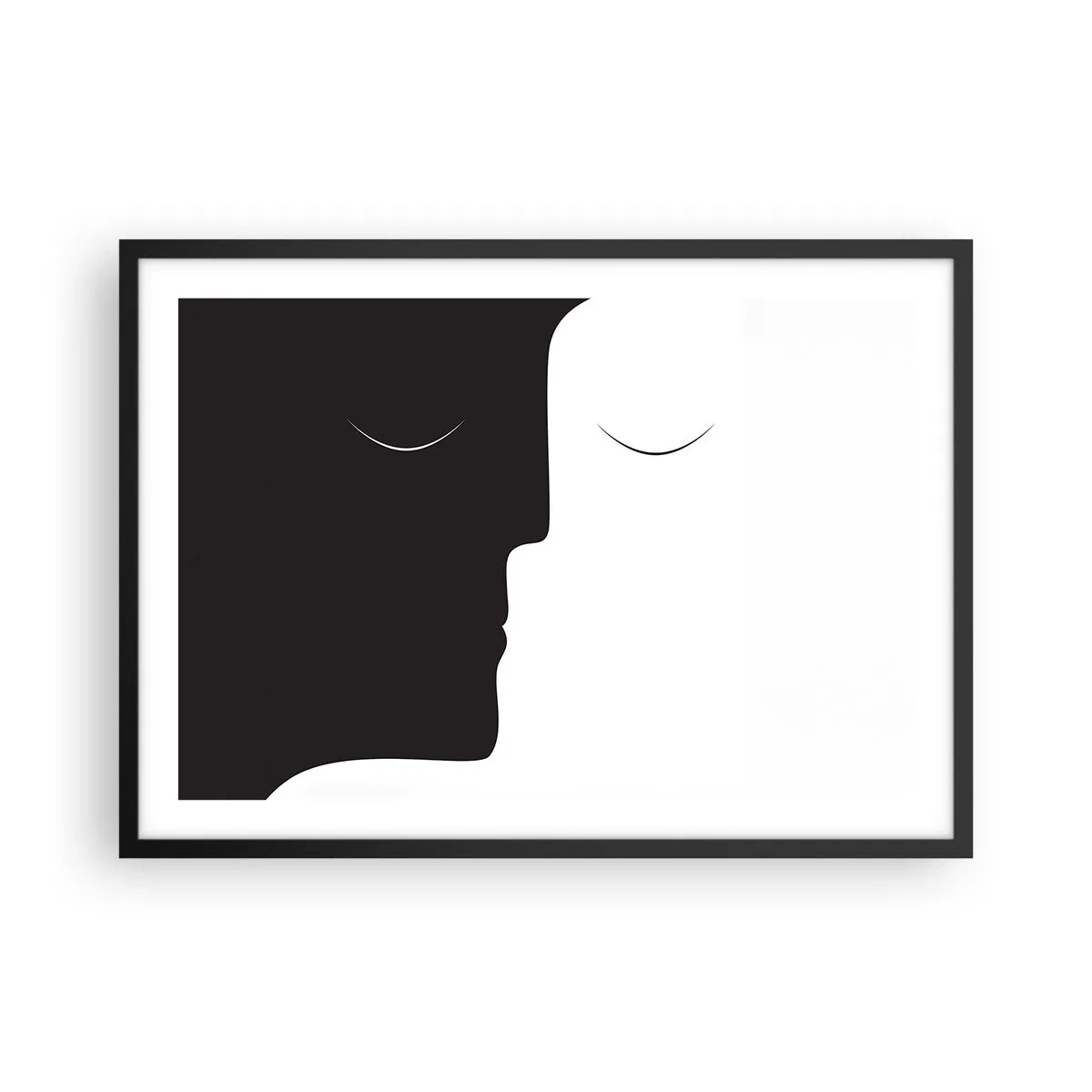 Affisch i svart ram - Motsatsernas enhet - 70x50 cm