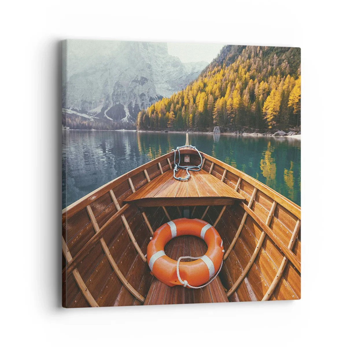 Canvastavla - Bild på duk - Utflykt i fjällen - 40x40 cm