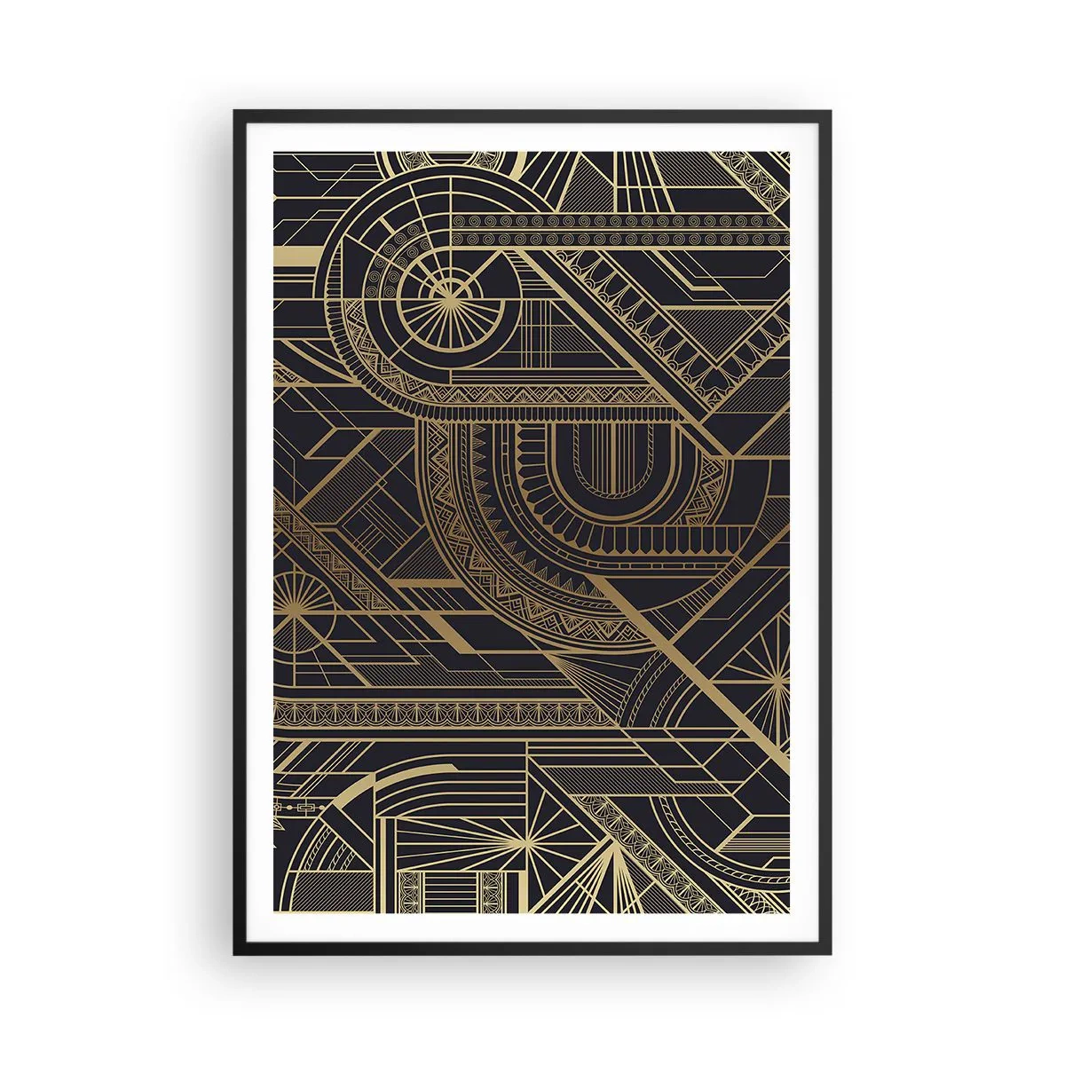 Affisch i svart ram - Koncept, idéer, planer - 70x100 cm