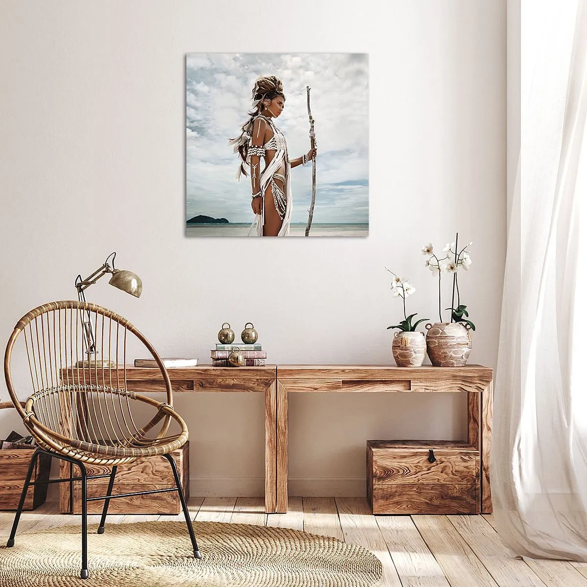 Canvastavla - Bild på duk - Tropikens drottning - 30x30 cm