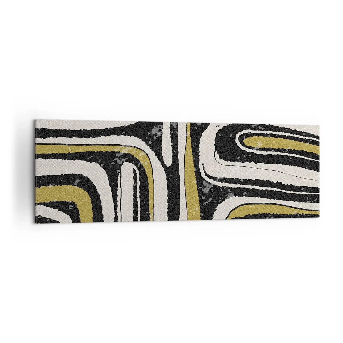 Canvastavla - Bild på duk - Komposition: stråk och gränder - 160x50 cm