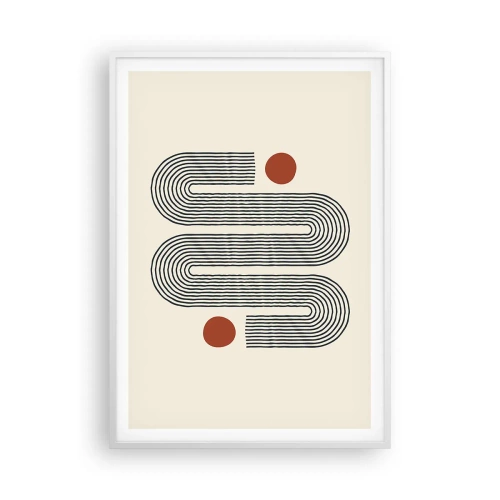 Affisch i vit ram - från början till slutet - 70x100 cm