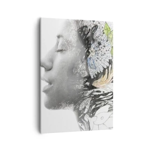 Canvastavla - Bild på duk - Doppad i naturen - 50x70 cm