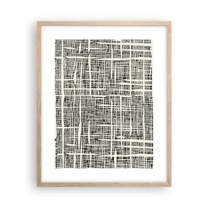 Affisch i ram av ljusek - Vävd komposition - 40x50 cm