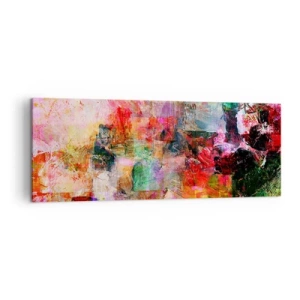 Canvastavla - Bild på duk - En resa genom det rosa - 140x50 cm
