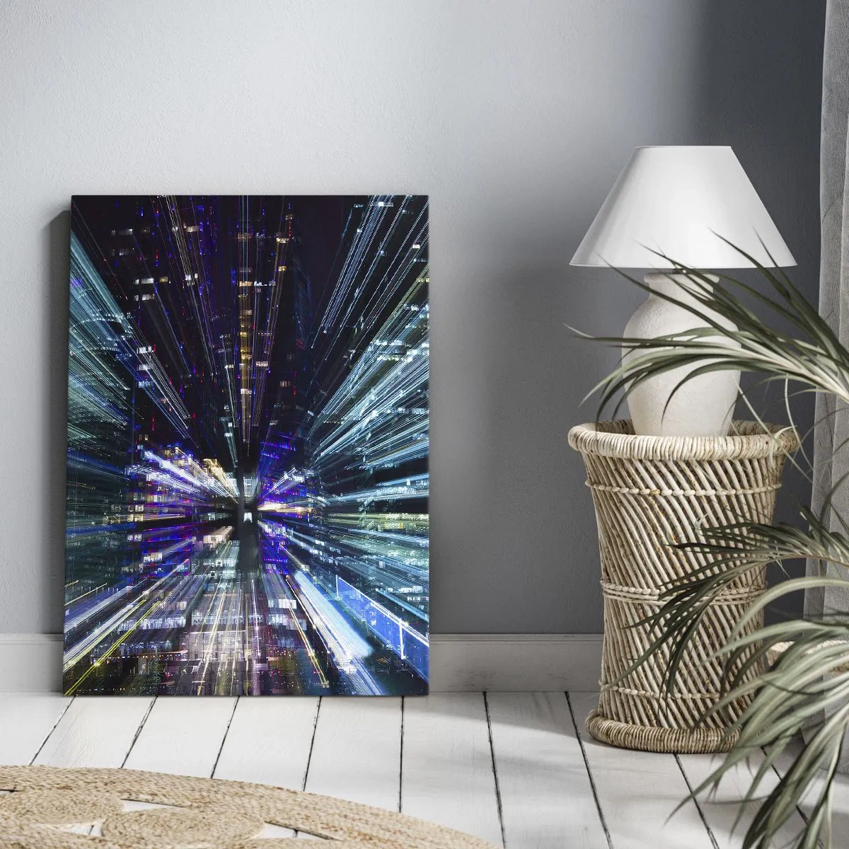 Canvastavla - Bild på duk - Övergång till hyperrymden - 50x70 cm