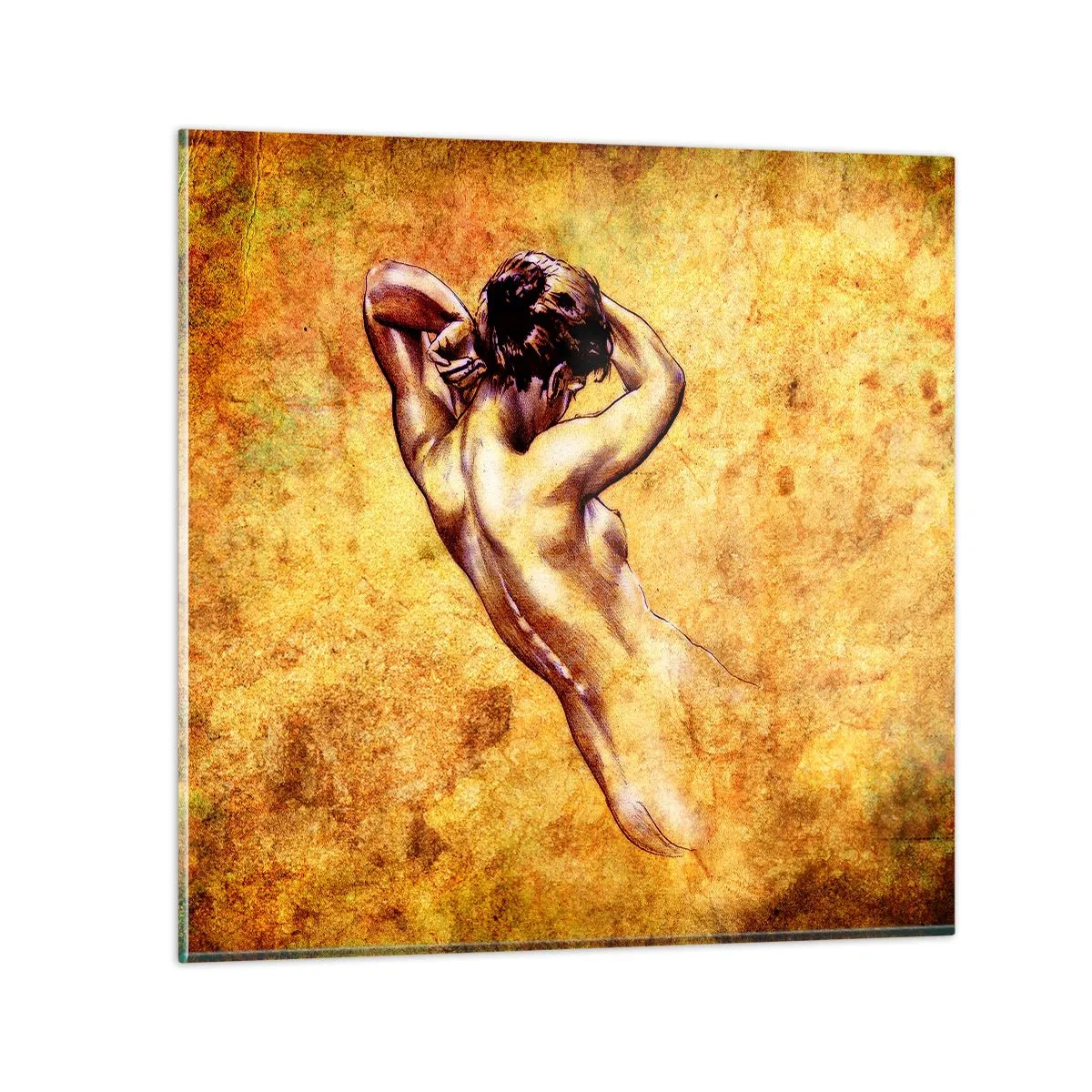 Glastavla - Bild på glas - Upptäckt men fortfarande en hemlighet - 60x60 cm