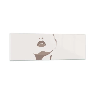 Glastavla - Bild på glas - Skapad av ljus och skugga - 160x50 cm