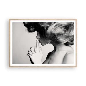 Affisch i ram av ljusek - Lyssnar på sig själv - 100x70 cm