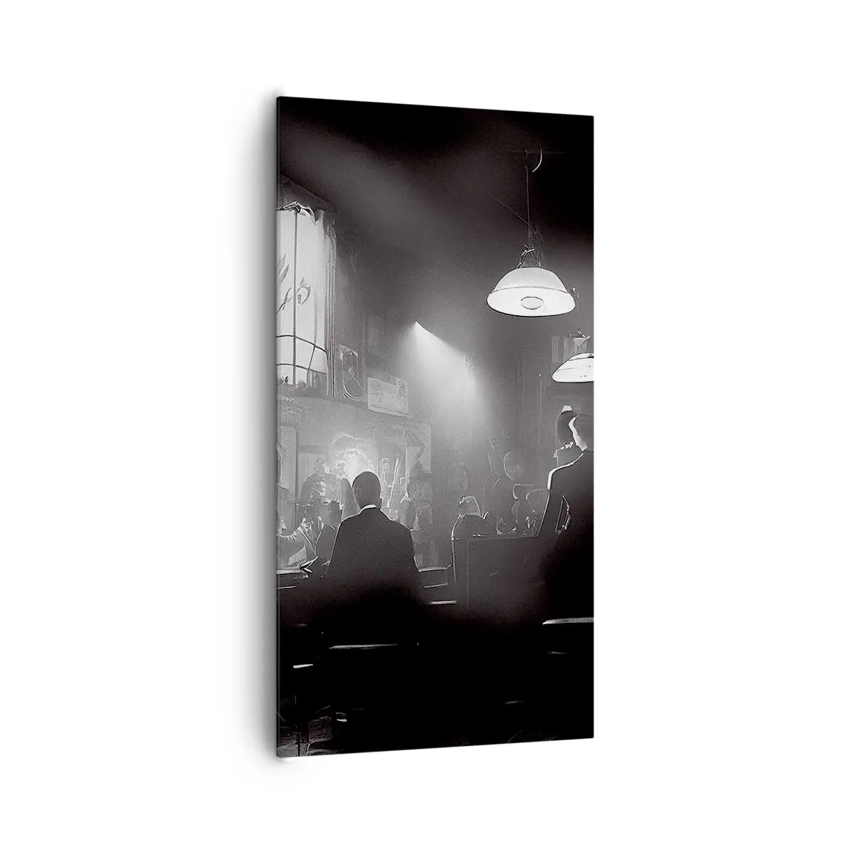 Canvastavla - Bild på duk - I en jazzig stämning - 65x120 cm