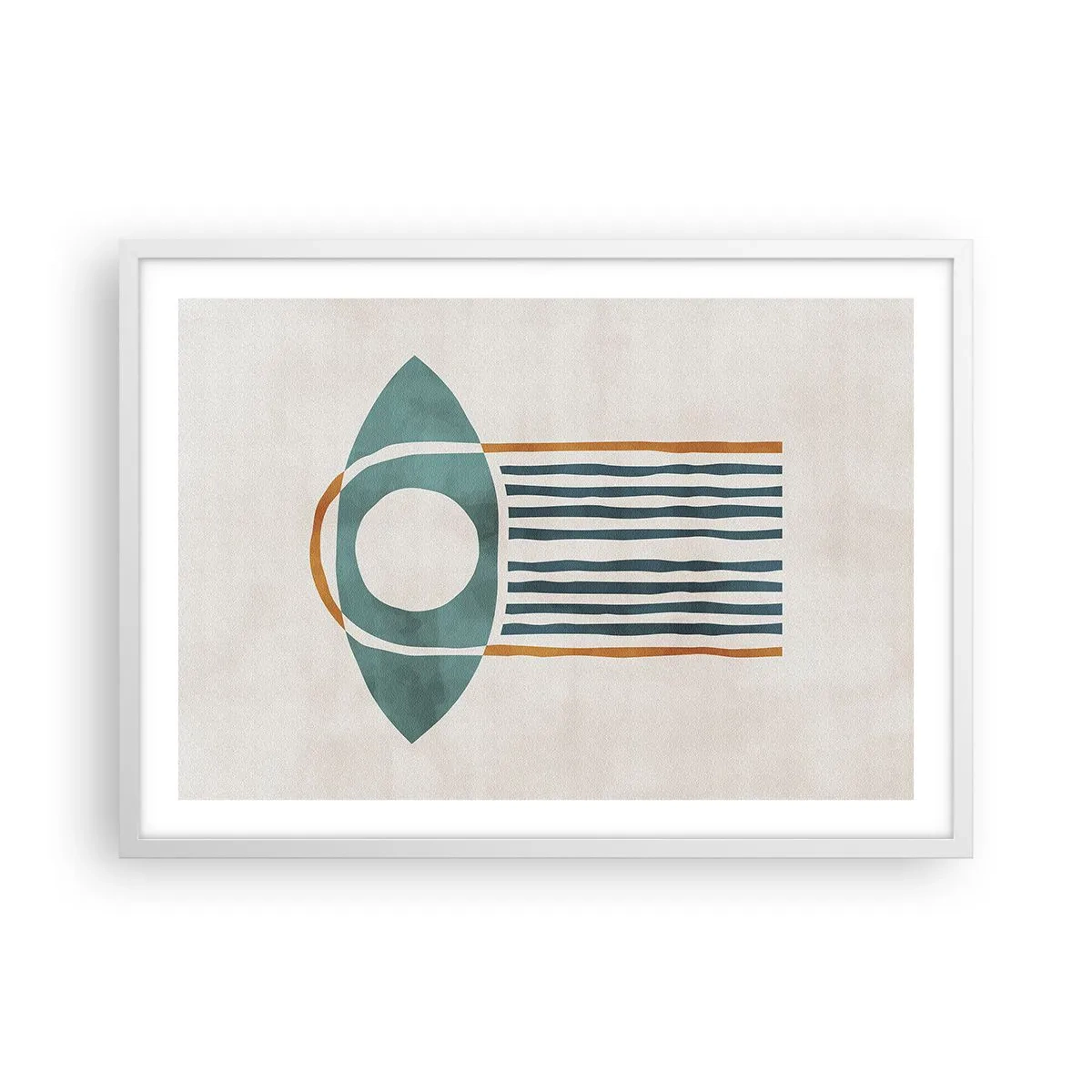Affisch i vit ram - Tecken och ritualer - 70x50 cm