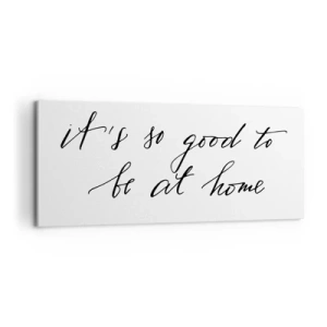 Canvastavla - Bild på duk - Hela sanningen - 100x40 cm