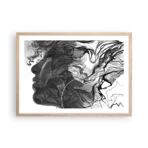 Affisch i ram av ljusek - Tilltrasslad i drömmarna - 70x50 cm