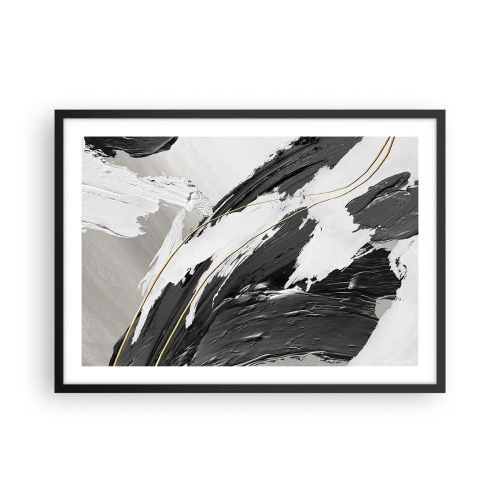Affisch i svart ram - Storslagen abstraktion - 70x50 cm