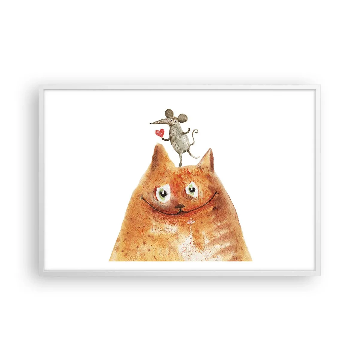 Affisch i vit ram - Kärlekens paradoxer - 91x61 cm