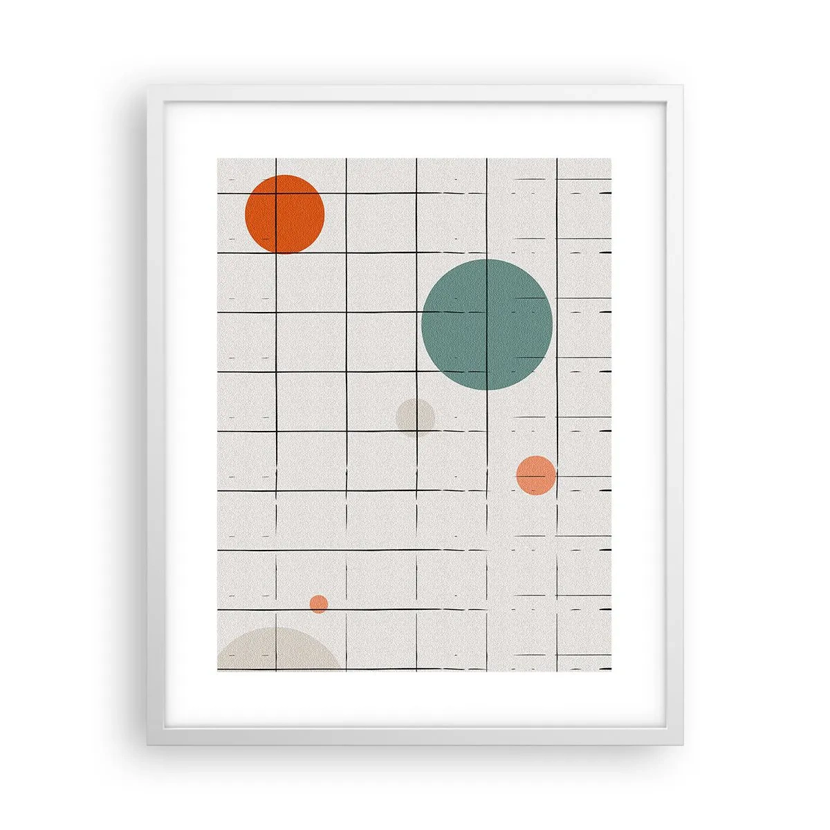 Affisch i vit ram - Fångade. Vi eller de? - 40x50 cm