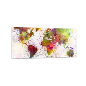Glastavla - Bild på glas - Det blev bara så - 120x50 cm