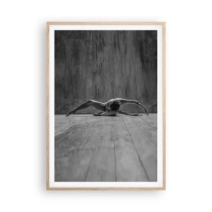 Affisch i ram av ljusek - Upphittad symmetri - 70x100 cm