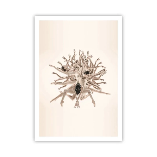 Affisch - Blommar i dansen - 70x100 cm