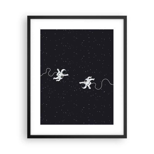 Affisch i svart ram - Rymddans - 40x50 cm