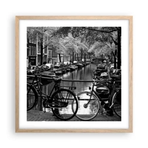 Affisch i ram av ljusek - Mycket holländsk vy - 50x50 cm