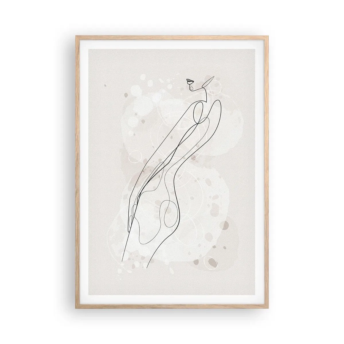 Affisch i ram av ljusek - Blicken går vilse - 70x100 cm