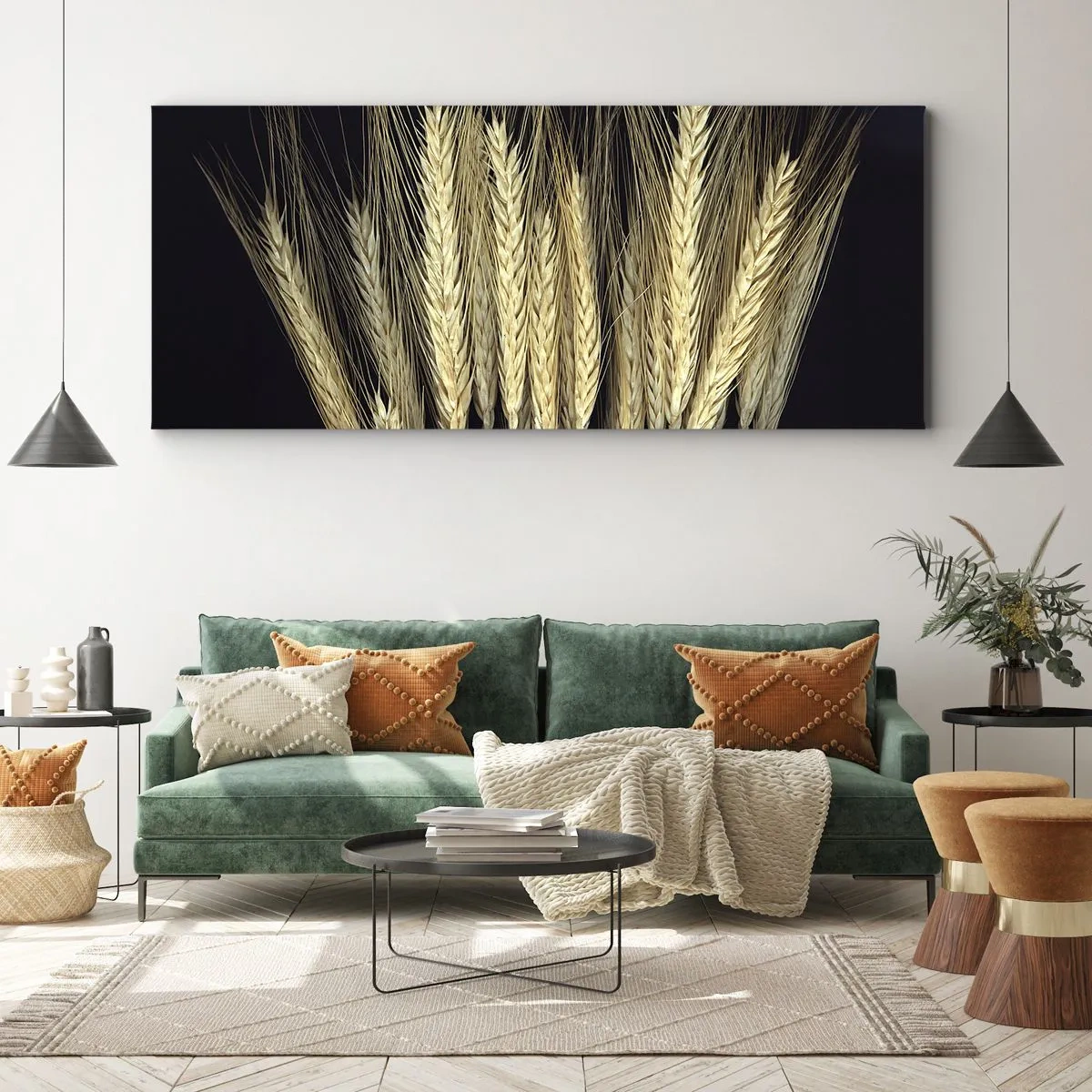 Canvastavla - Bild på duk - Rustik magi - 160x50 cm