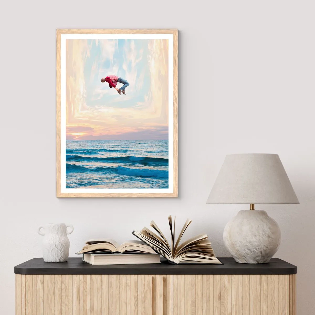 Affisch i ram av ljusek - Till en annan dimension - 70x100 cm