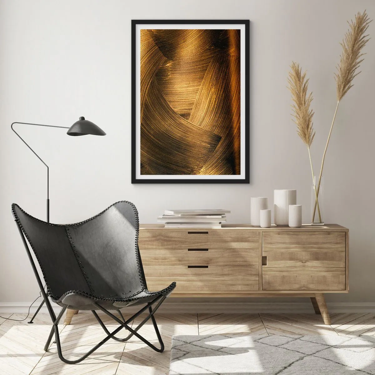 Affisch i svart ram - I gyllene labyrint - 70x100 cm