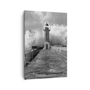 Canvastavla - Bild på duk - Orädd  - 70x100 cm