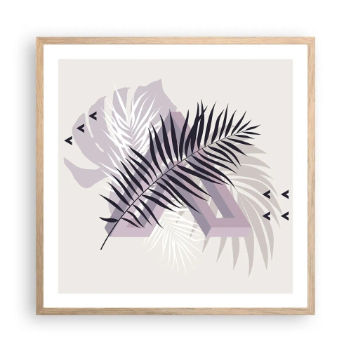 Affisch i ram av ljusek - Skuggans skugga - 60x60 cm