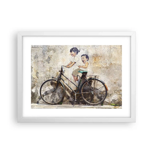 Affisch i vit ram - Sant eller falskt? - 40x30 cm