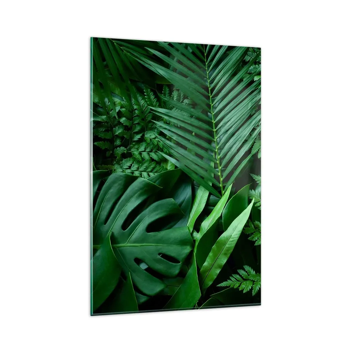 Glastavla - Bild på glas - Omgärdade av grönskan - 80x120 cm