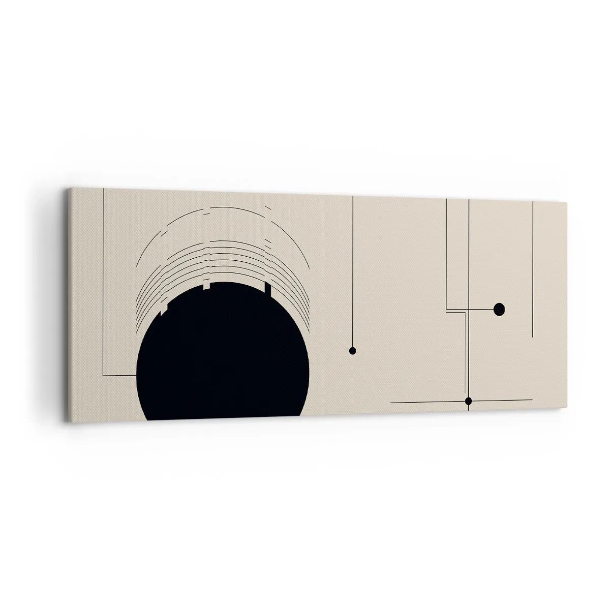Canvastavla - Bild på duk - Fjädrande och dynamisk komposition - 120x50 cm