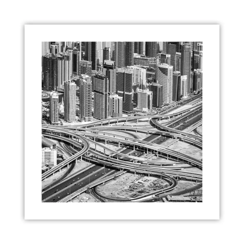 Affisch - Dubai - en omöjlig stad - 40x40 cm