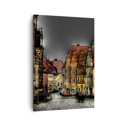 Canvastavla - Bild på duk - Det saknas bar förtrollad droska - 50x70 cm