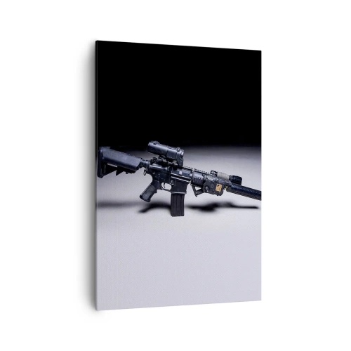 Canvastavla - Bild på duk - Mörk riddare - 70x100 cm